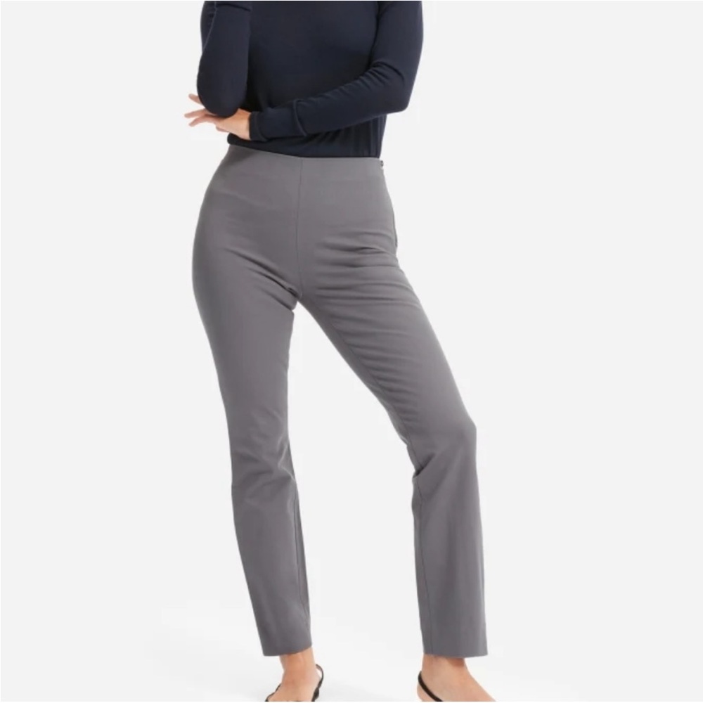 EVERLANE‎ Size 2 The Side-Zip Stretch Pant Gray Ankle Slim